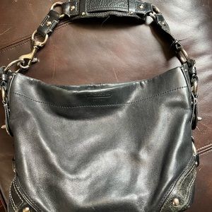 Coach black leather purse